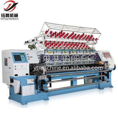 Máquina de quilting de agulhas múltiplas de computador