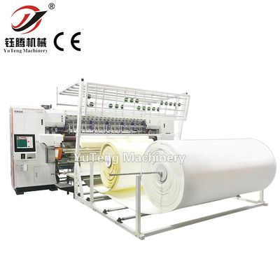 Máquina de acolchoamento computadorizada de alta velocidade, 1200 rpm, com largura de trabalho de 2.450 mm e corte automático de linha