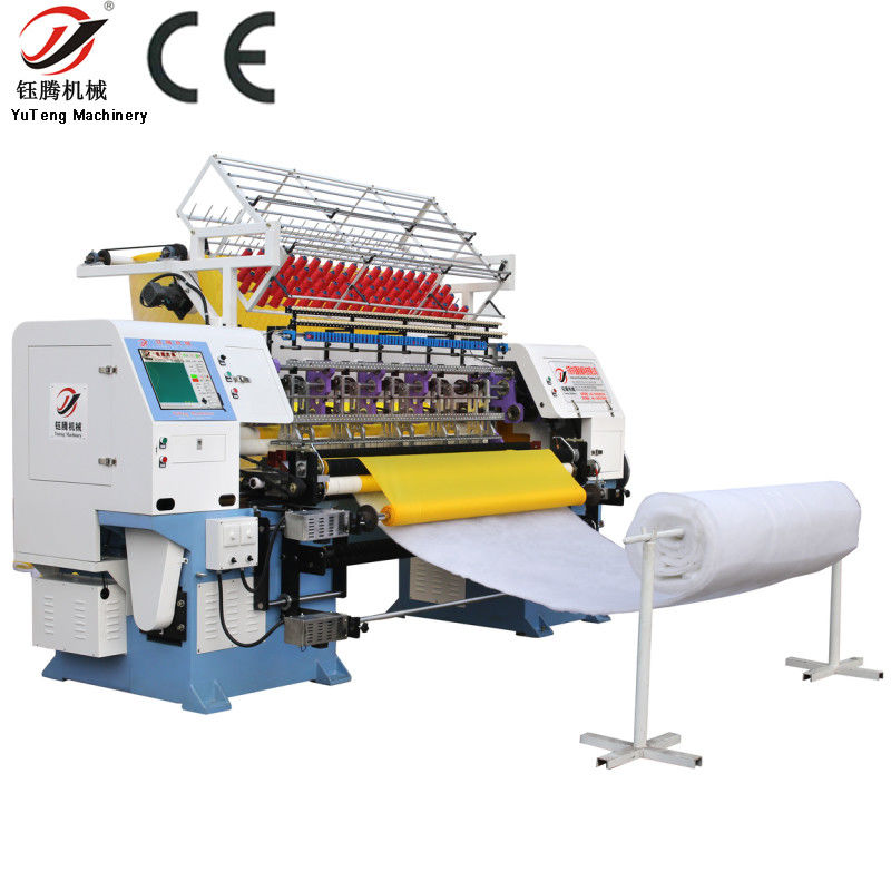 245cm Larga Máquina de Quilting Multi Agulha YGB96-2-3 Modelo Para Quilts Pesados 4500 Kg Capacidade