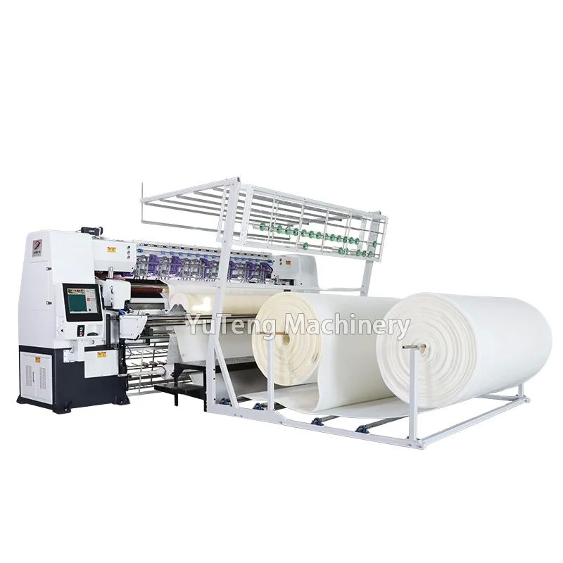 Máquina automática de produção de colchões para coberturas confortáveis de até 2450 mm de largura